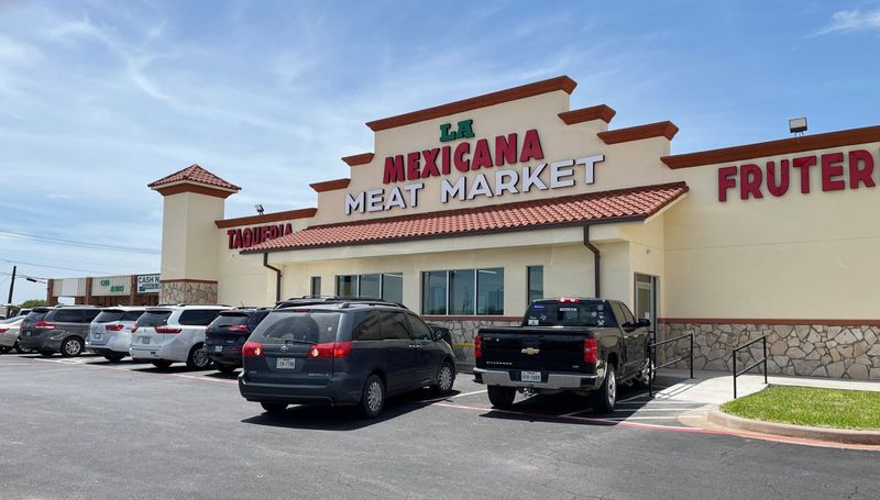 La Mexicana Meat Market at 3906 Jacksboro Highway opened for business Sunday and is seen here Monday.