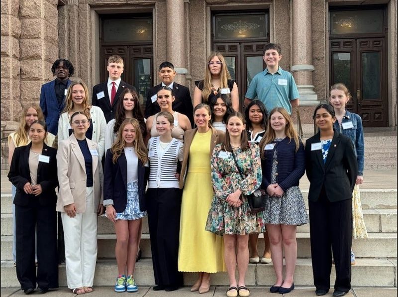 Students representing schools from across the Texas Panhandle gathered at the Texas State Capitol on May 4 for the inaugural Panhandle Capitol Leadership Program, an immersive civic education experience organized and hosted by State Rep. Caroline Fairly, R-Amarillo.