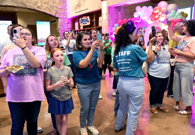 Guests count down the final moments at Frontier Texas for Abilene Gives Tuesday. The Community Foundation of Abilene's annual day of giving for Big Country nonprofits netted $2.26 million.