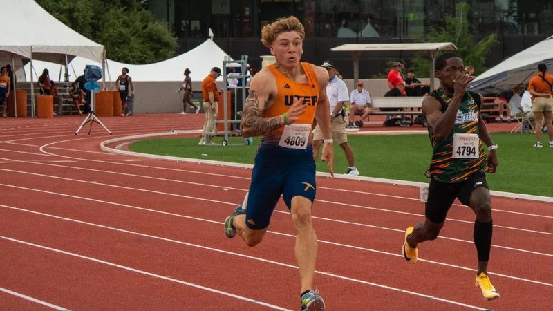 Elias Munoz is a freshman sprinter for the UTEP track team