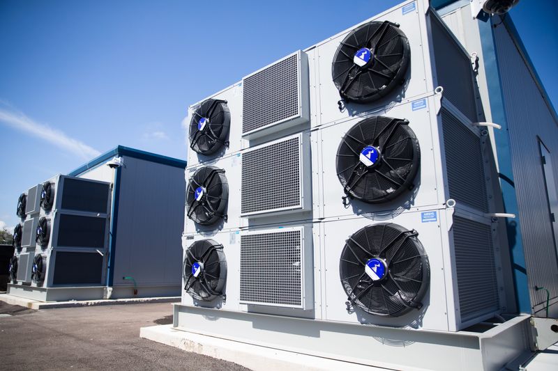 The Duos Edge AI-ready edge data center, located at 717 N. Tancahua St. in Corpus Christi, on May 12. Bill Radford, vice president of technology for Duos Edge AI, said it is the first data center in the city.