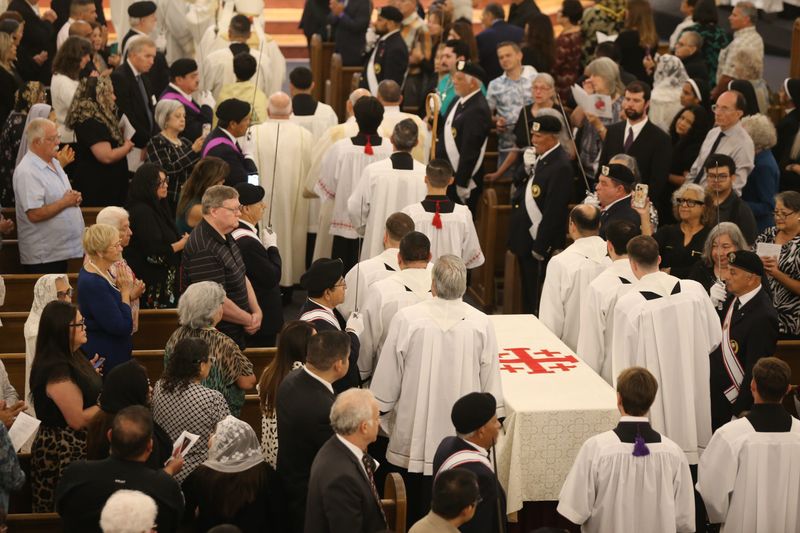 Bishop Emeritus René Henry Gracida's funeral Mass was held on May 13 at Most Precious Blood Catholic Church in Corpus Christi.