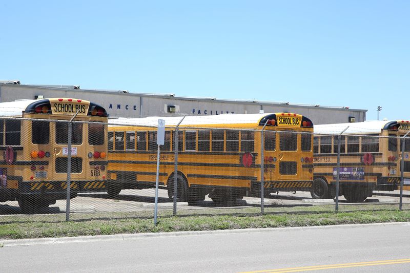 The Corpus Christi Independent School District's bus maintenance facility is seen on May 13.