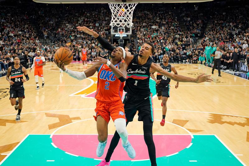 Oklahoma City Thunder guard Shai Gilgeous-Alexander and San Antonio Spurs forward Victor Wembanyama headline the playoff matchup between the top two seeds in the Western Conference.