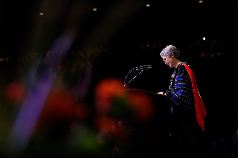 UTEP President Heather Wilson’s delivers her 2026 commencement speech at graduation ceremonies Saturday, May 16.