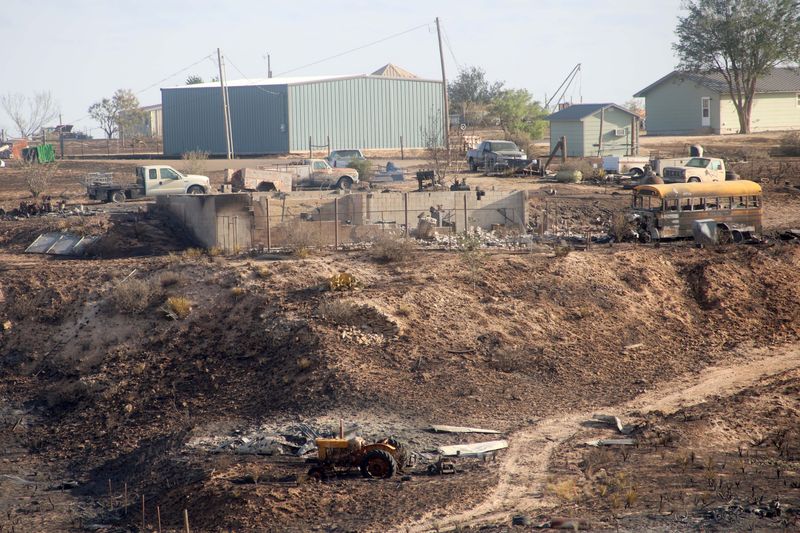 Multiple structures and vehicles were destroyed May 18 in the Stinky Fire, which started at the city landfill northwest of Amarillo and spread to neighboring areas during high winds and a red flag warning.