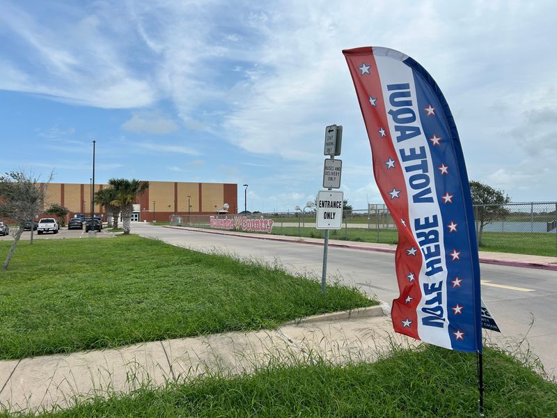 Adkins Middle School in Corpus Christi served as a polling place during the May 26, 2026, primary runoff election.