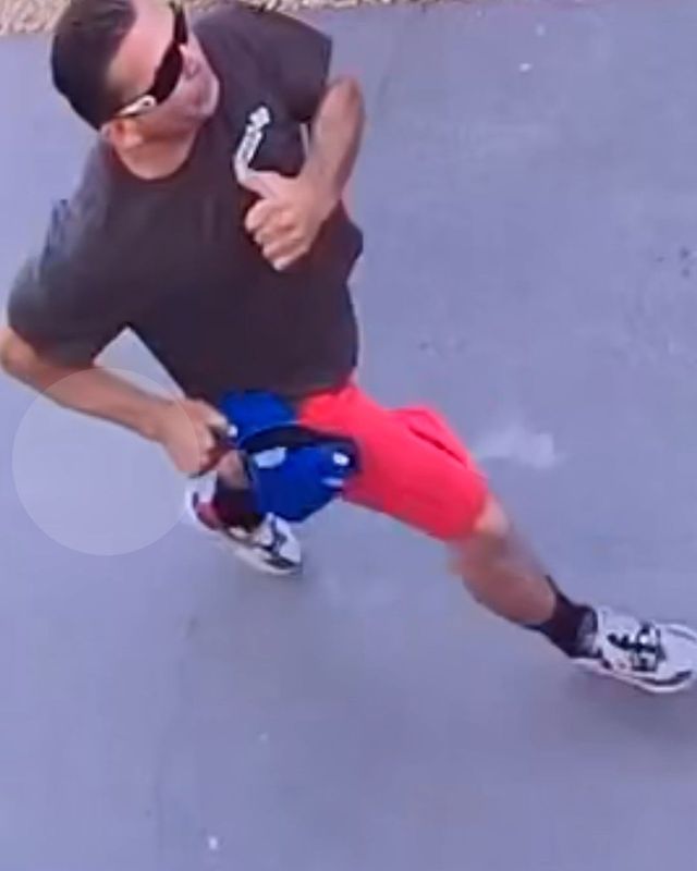 El Paso police seek to find an unidentified man, seen running in a security camera image, suspected of robbing a Dollar Tree store at 5616 Dyer St. near McConnell Avenue in Northeast El Paso on May 18, 2026.