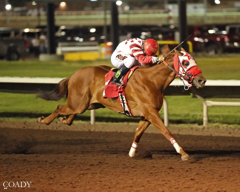 Gf Shes Sinful won the 400-yard, $750,000 Ruidoso Derby on Saturday, June 6 at the Downs At Albuquerque,