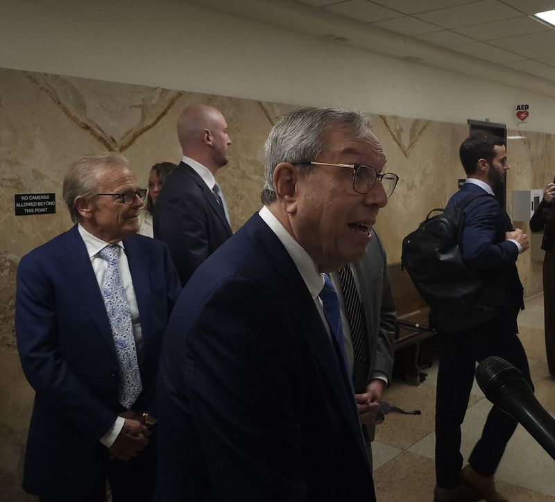 Jeffrey L. Kessler, who represents Brendan Sorsby in his lawsuit to regain NCAA eligibility to play for the Red Raiders, speaks to the media after a hearing in the 99th District Court in Lubbock.