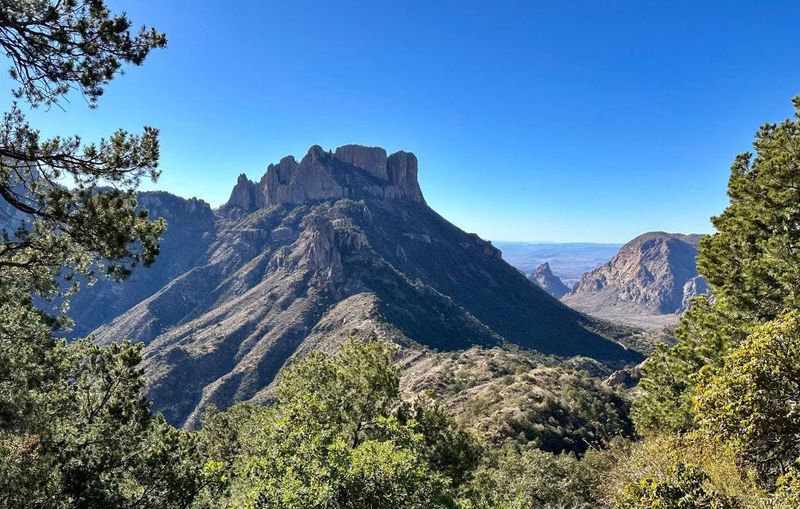 The Chisos Basin of the Big Bend National Park in Texas is seen on January 25, 2023