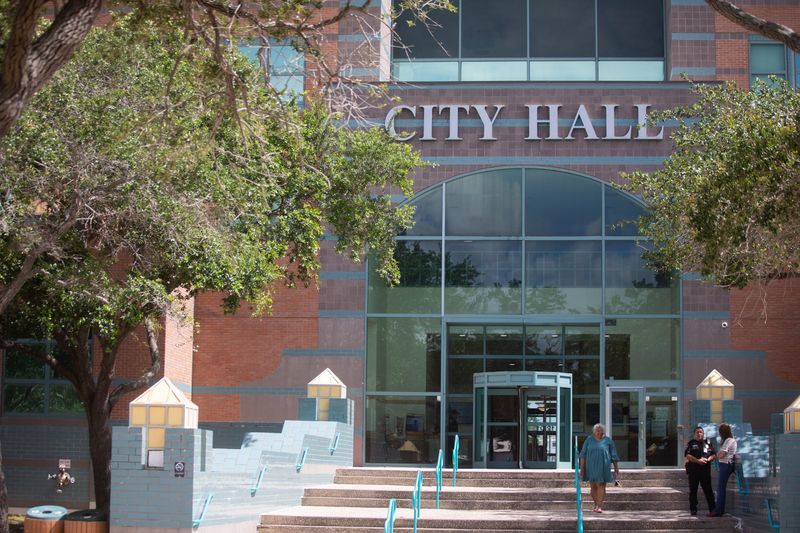 Corpus Christi City Hall, at 1201 Leopard St., is seen on June 10.