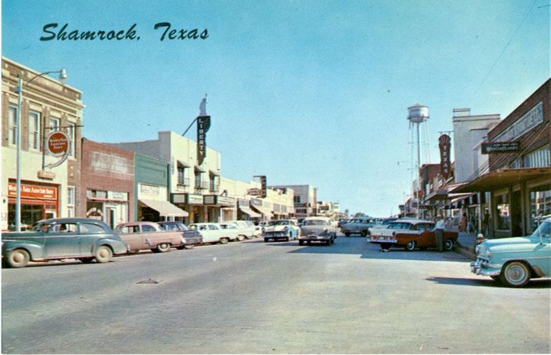 Route 66 was the main street of Shamrock.