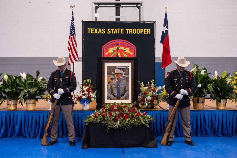 Hundreds paid their respects on Wednesday in Childress to 27-year-old Texas Highway Patrol Trooper Sergio Romero tragically killed in the line of duty June 17 on U.S. Highway 287 near Childress.