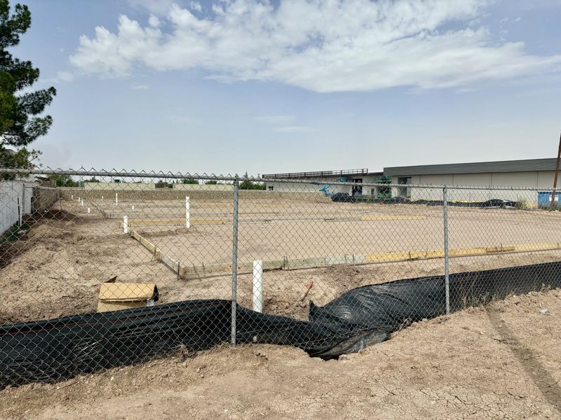 A new quadruplex is being constructed in Southeast El Paso on North Loop Drive.
