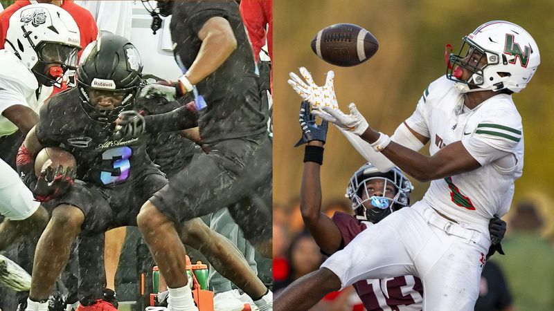 Five-star wide receivers Easton Royal and Monshun Sales.