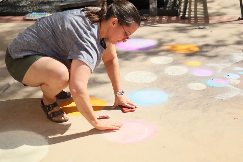 The 8th annual Chalk It Up sidewalk art competition was held Saturday, July 25 at Amarillo College's Washington Street Campus. The free community event transformed the Oeschger Family Mall into a colorful outdoor gallery.