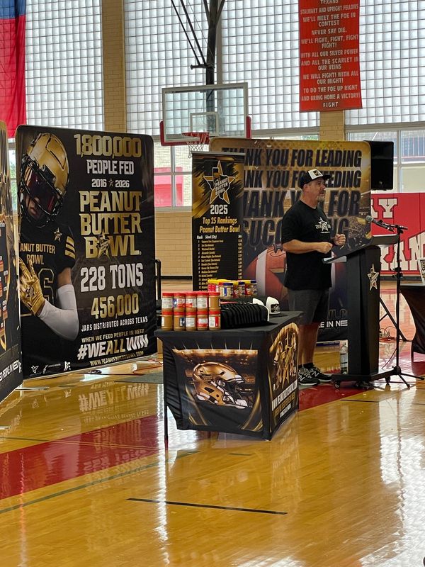 Ten games involving Corpus Christi area games has been designated as Peanut Butter Bowl games, which raises jars of peanut butter and money to help local food banks and food pantries in the opening week of the Texas high school football season.