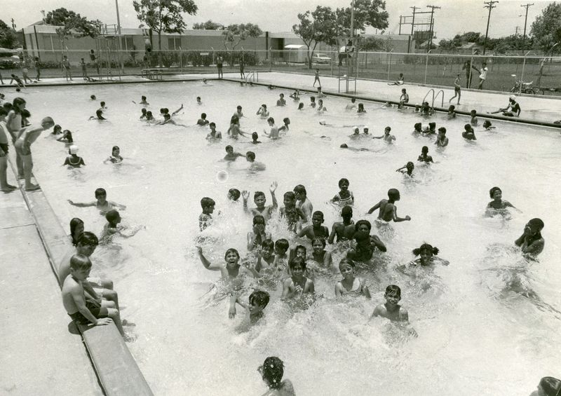 People swim at the H-E-B Pool in Corpus Christi in May 1968.