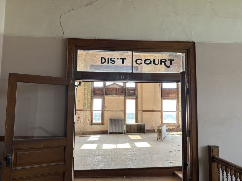 The stately and magnificent showcase on the third floor of the Randall County Courthouse, District Court, where many trials were held in the bustling county.