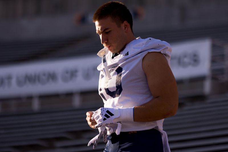 UTEP's Jayden Wilson walks down the Mine Shaft before football practice Tuesday, Aug. 4, 2026, at Sun Bowl Stadium as they prepare for their first season in the Mountain West Conference.