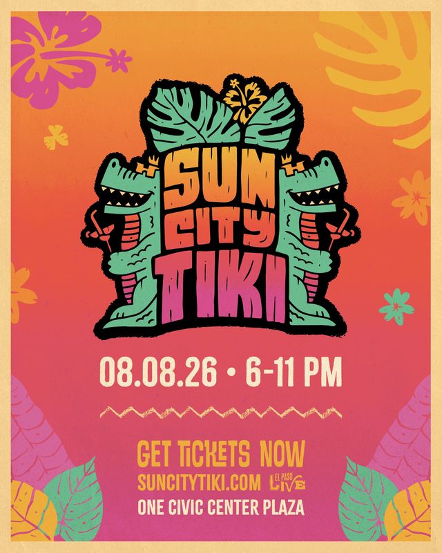 Sun City Tiki will transform the Convention Center Plaza into a lively tropical oasis from 6 to 11 p.m. Saturday, Aug. 8.