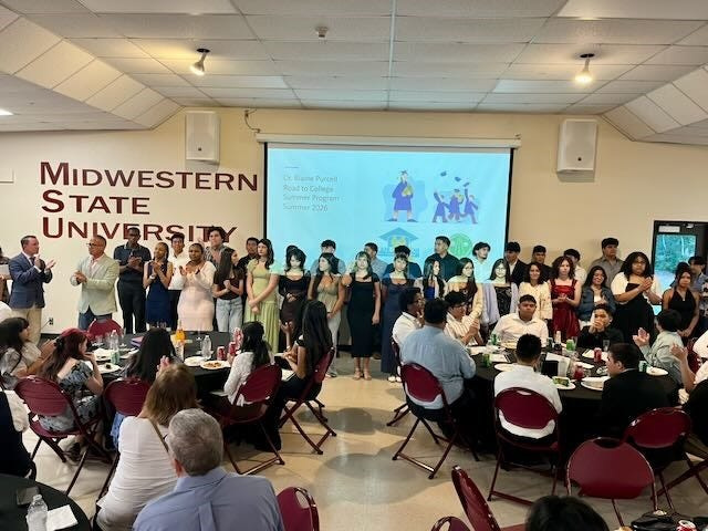 Seventy-eight high school students from the 2026 Dr. Blaine Purcell Road to College Summer Program graduate on July 23, 2026. These students received academic preparation for next year’s honor’s classes in math, English and science during six weeks hosted in MSU Texas classrooms. Many will be the first in their families to attend college. 