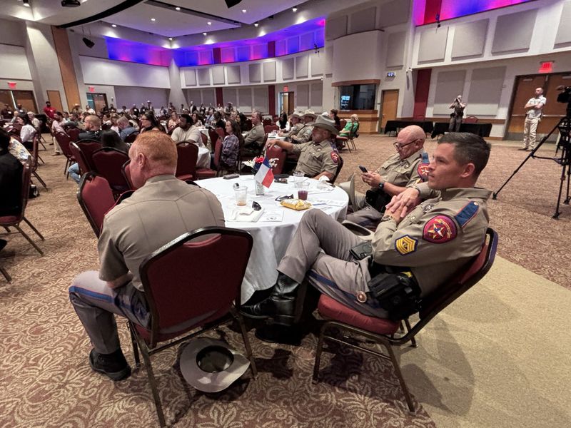 Texas state employees enjoy the 32nd annual Texans Caring for Texans ceremony with lunch at West Texas A&M University, wherein many outstanding employees were honored for their service above and beyond.