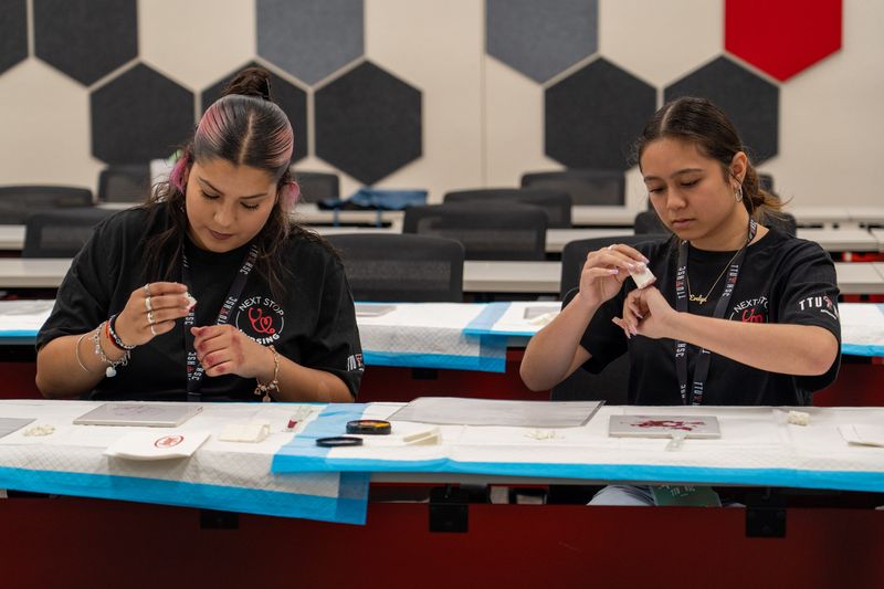 Dozens of middle and high school students from the Lubbock area interested in exploring careers in nursing experienced hands-on learning activities at TTUHSC School of Nursing’s Next Stop Nursing Camp Friday, Aug. 7, in Lubbock.
