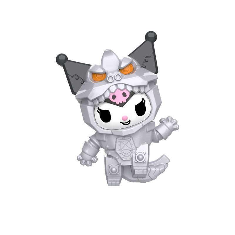 This Kuromi x Mechagodzilla toy is one of eight available in the new Hello Kitty & Friends x Godzilla Happy Meal, available nationwide at McDonald's starting Tuesday, Aug. 18.