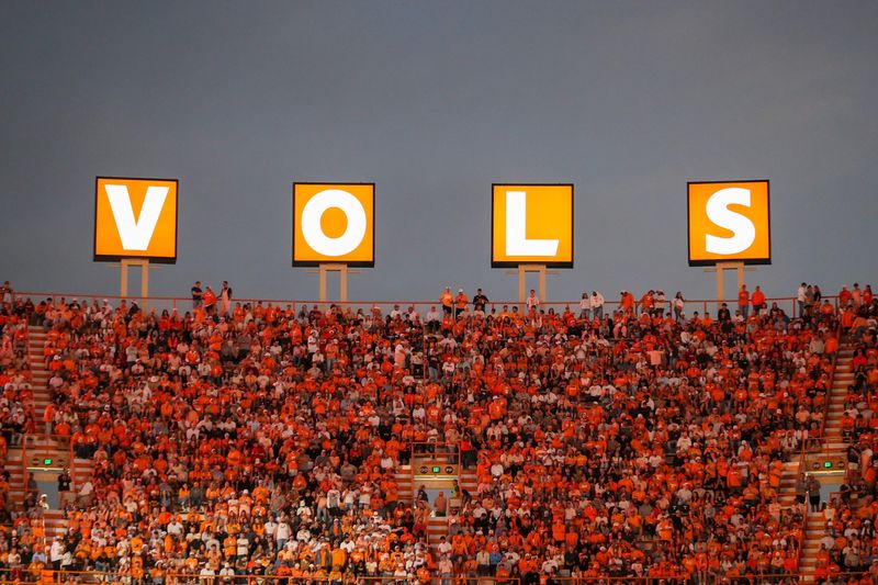 Oct 11, 2025; Knoxville, Tennessee, USA; General view during the second half of the game between the Tennessee Volunteers and the Arkansas Razorbacks at Neyland Stadium. Mandatory Credit: Randy Sartin-Imagn Images
