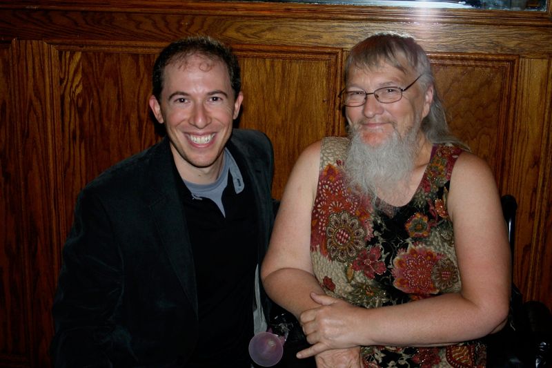 Writer Marc Hartzman with Vivian Wheeler in Lawton, Oklahoma, in 2010.