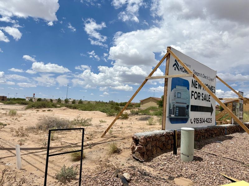 A vacant lot marks the future location of Eastside Crossings Apartments, a new housing complex from Home on Zaragoza Road on El Paso's East Side.