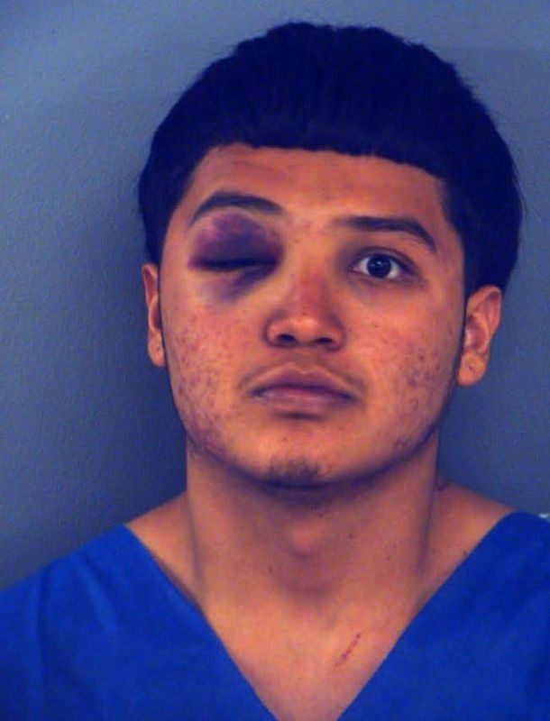 Jose Angel Hernandez Gallegos was arrested on charges of intoxication manslaughter and intoxication assault after his passenger, Cesar Chavez Guillen, 33, was killed in a pickup truck crash on Gateway North Boulevard by Cassidy Road in Central El Paso on Aug. 16, 2026.