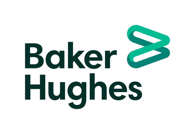 FILE PHOTO: The logo of Baker Hughes (BKR) is seen in this image provided July 21, 2020. Baker Hughes/Handout via REUTERS/ File Photo