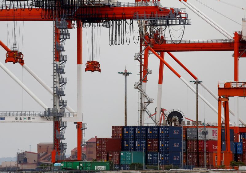 FILE PHOTO: Containers are seen at an industrial port in the Keihin Industrial Zone in Kawasaki, Japan September 12, 2018. REUTERS/Kim Kyung-Hoon/File Photo