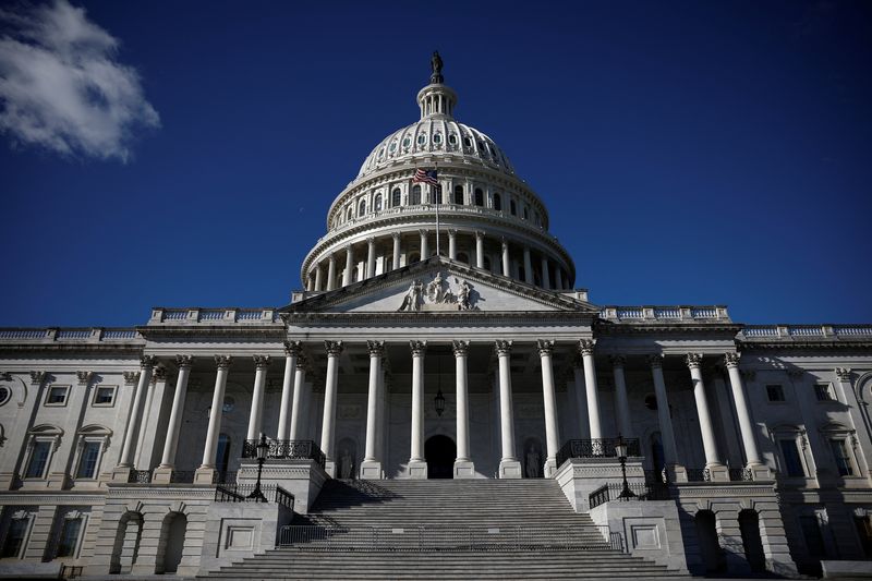 FILE PHOTO: A general view of the U.S. Capitol, on Capitol Hill in Washington, U.S., November 23, 2024. REUTERS/Benoit Tessier/ File Photo