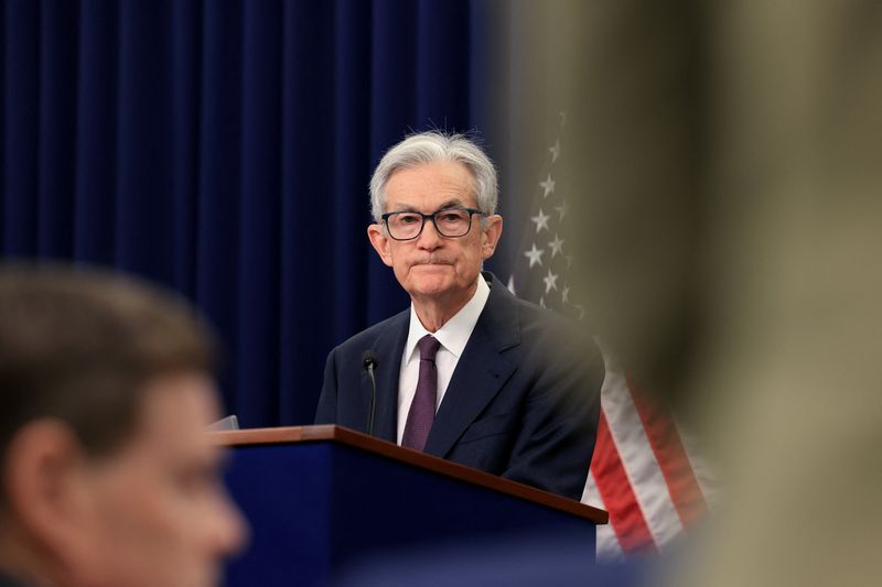 U.S. Federal Reserve Chair Jerome Powell attends a press conference following the issuance of the Federal Open Market Committee's statement on interest rate policy in Washington, D.C., U.S., June 18, 2025. REUTERS/Kevin Mohatt