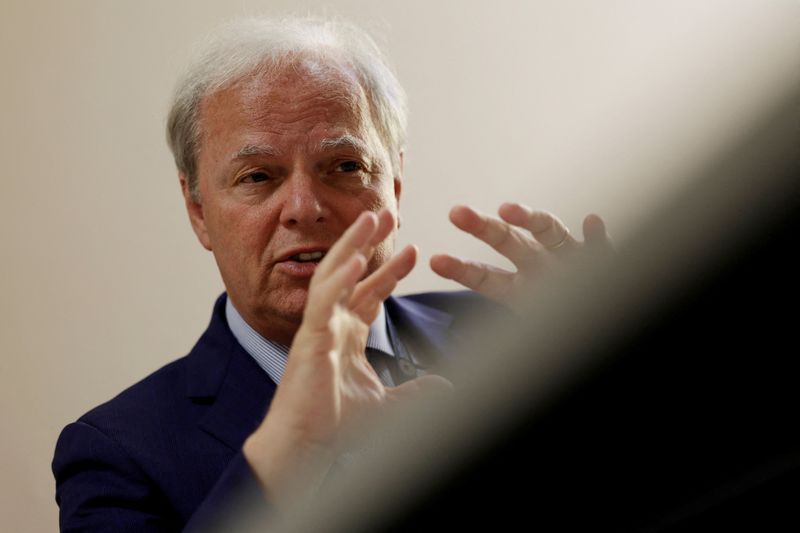 FILE PHOTO: World Bank Senior Managing Director Axel Van Trotsenburg speaks during an interview with Reuters at the annual meeting of the International Monetary Fund and the World Bank, in Marrakech, Morocco October 9, 2023. REUTERS/Susana Vera/File Photo