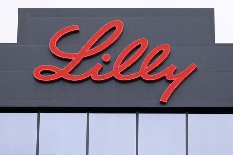 FILE PHOTO: Lilly Biotechnology Center is shown in San Diego, California, U.S. March 1, 2023 after Eli Lilly and Co on Wednesday said it will cut list prices by 70% for its most commonly prescribed insulin products, Humalog and Humulin, beginning from the fourth quarter of this year. REUTERS/Mike Blake/File Photo