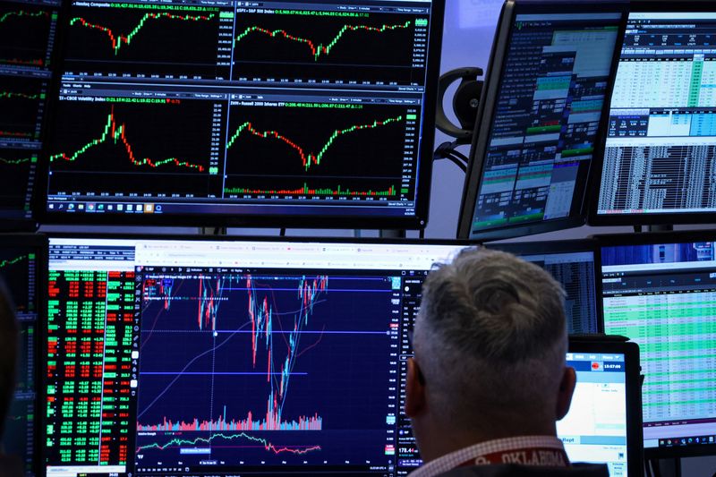 A trader works on the floor at the New York Stock Exchange (NYSE) in New York City, U.S., June 23, 2025.  REUTERS/Brendan McDermid