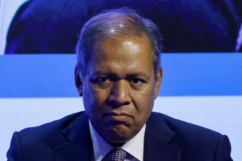 C.S. Venkatakrishnan, Chief Executive Officer of Barclays, looks on during the Global Financial Leaders' Investment Summit, in Hong Kong, China November 7, 2023. REUTERS/Tyrone Siu/File Photo
