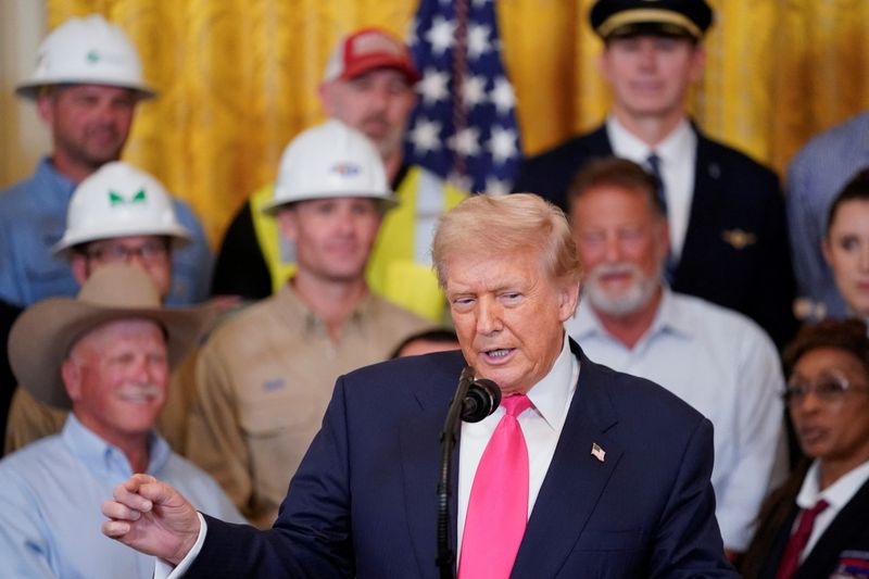 U.S. President Donald Trump speaks during a "One Big Beautiful" event at the White House in Washington, DC., U.S., June 26, 2025. REUTERS/Nathan Howard
