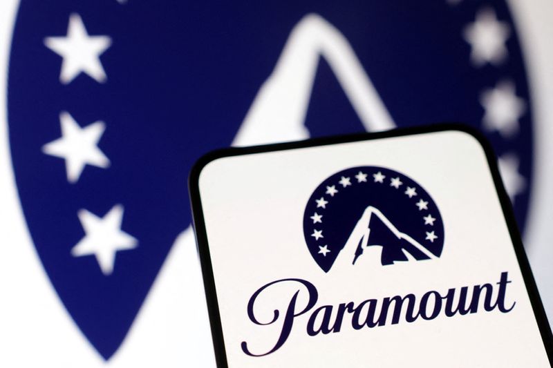 FILE PHOTO: Paramount Global logo is seen in this illustration taken December 17, 2024. REUTERS/Dado Ruvic/Illustration/ File Photo