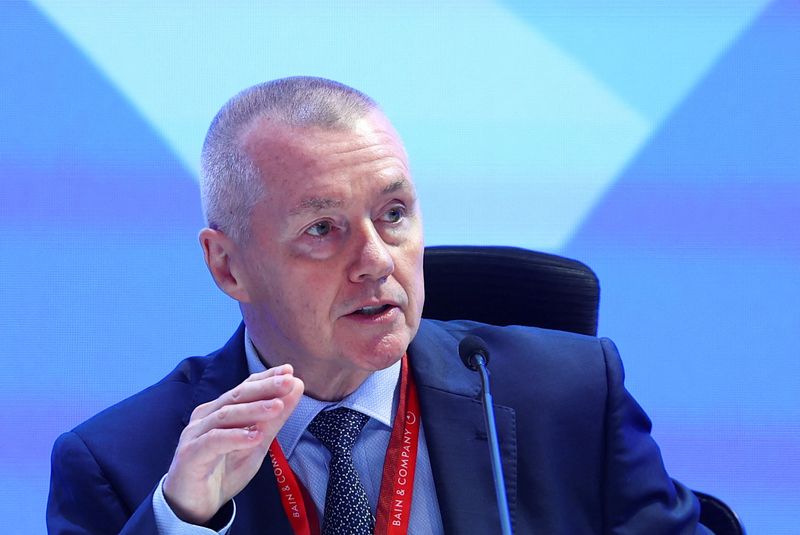 FILE PHOTO: Willie Walsh, Director General, International Air Transport Association (IATA), speaks at the press briefing during the annual International Air Transport Association (IATA) meeting in New Delhi, India, June 2, 2025. REUTERS/Anushree Fadnavis/File Photo