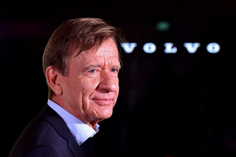 FILE PHOTO: Volvo Cars' CEO Hakan Samuelsson portrayed at the Volvo Showroom, as Volvo Cars was listed on the Nasdaq stock exchange, in Stockholm, Sweden, October 29, 2021. Jonas Ekstromer/TT News Agency via REUTERS/File Photo