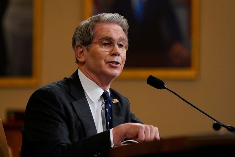 FILE PHOTO: U.S. Treasury Secretary Scott Bessent testifies before a House Ways and Means Committee hearing on Capitol Hill in Washington, D.C., U.S., June 11, 2025. REUTERS/Elizabeth Frantz/File Photo
