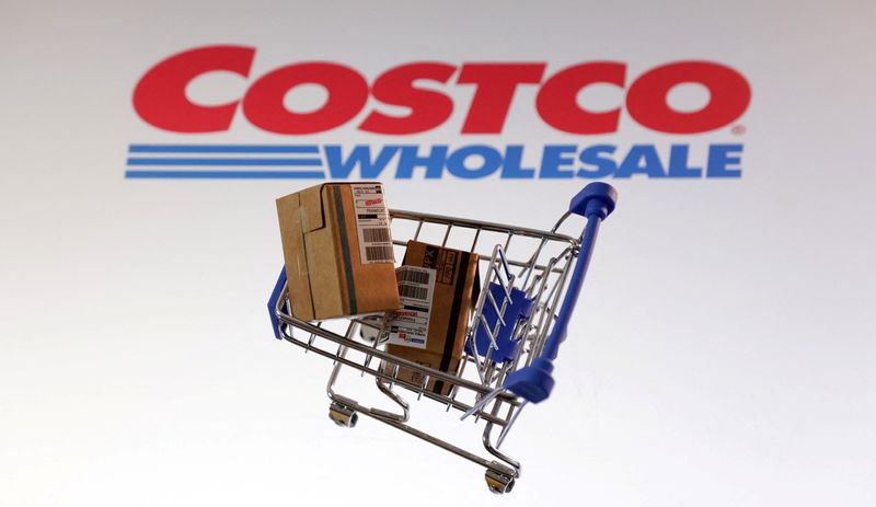 FILE PHOTO: Costco logo is seen in this illustration taken, February 11, 2025. REUTERS/Dado Ruvic/Illustration/File Photo