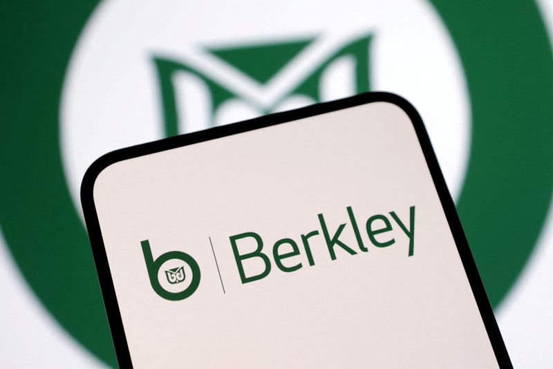 FILE PHOTO: The W. R. Berkley logo is seen in this illustration taken on January 29, 2025. REUTERS/Dado Ruvic/Illustration/File Photo