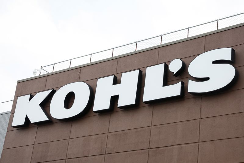 FILE PHOTO: A sign marks a Kohl’s department store in the Brooklyn borough of New York, U.S., January 25, 2022.  REUTERS/Brendan McDermid/File photo